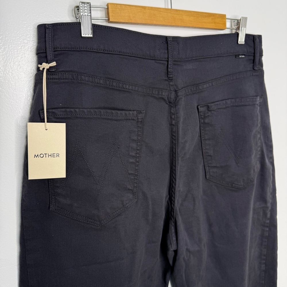 MOTHER NWT The Half Pipe Flood Black Barrel Jeans - Picture 9 of 11